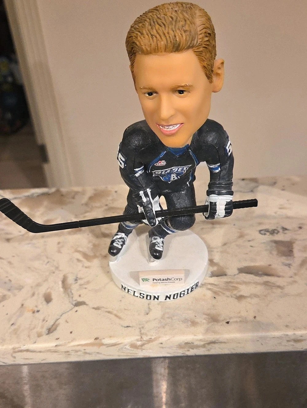 Saskatoon Blades Nelson Nogier Saskatoon Blades #55 Bobblehead Decor - WHL - CHL